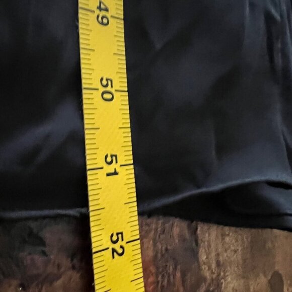 David's Bridal Blk Georgette Pleated Wrap Gown Sz 4 - Picture 14 of 14